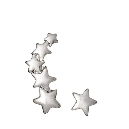Pilgrim Ava Silver Star Stud Earrings