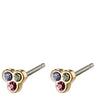 Pilgrim Caily Gold Stud Earrings - Multi