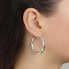 Pilgrim Maddie Silver Large Hoop Earrings