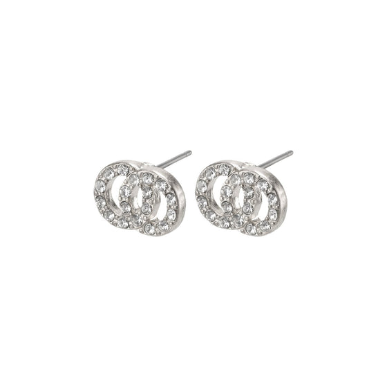 Pilgrim Victoria Silver Circles Earrings