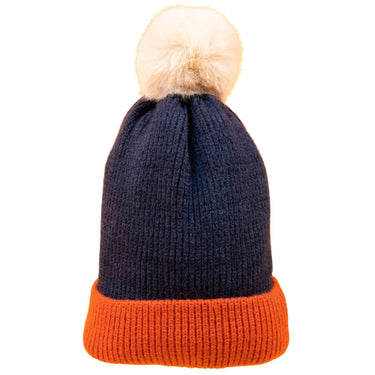 Powder Bonnie Pom Pom Hat - Navy