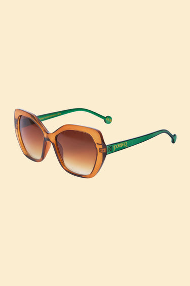 Powder Brianna Sunglasses - Mandarin/Sage