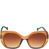 Powder Brianna Sunglasses - Mandarin/Sage