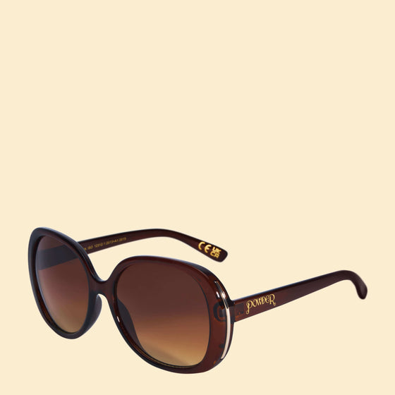 Powder Evelyn Sunglasses - Mahogany