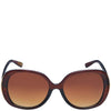 Powder Evelyn Sunglasses - Mahogany