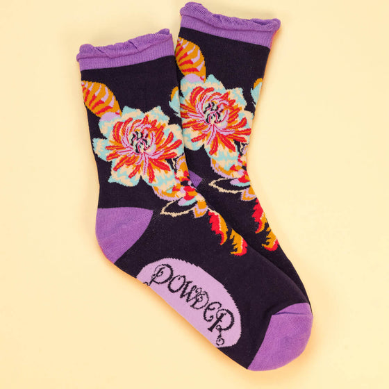 Powder Fantasy Floral Ankle Socks
