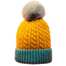 Powder Greta Bobble Hat - Mustard Teal