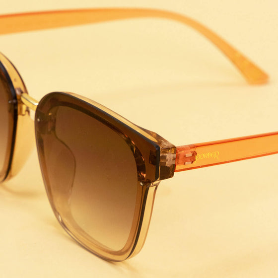 Powder Hazel Sunglasses - Mocha/Apricot