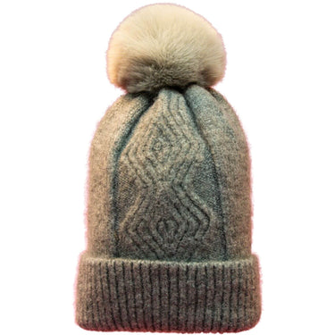 Powder Ingrid Bobble Hat - Slate Grey
