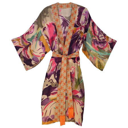 Powder Iris Kimono - Sage