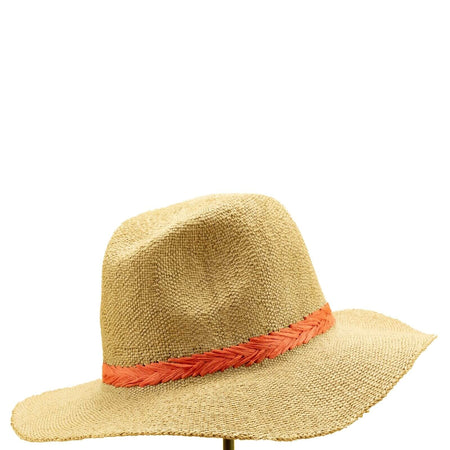 Powder Natasha Hat - Natural/Tangerine