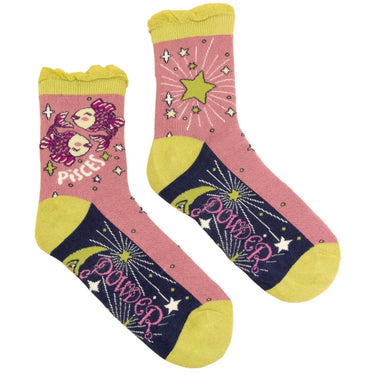 Powder Pisces Zodiac Ankle Socks