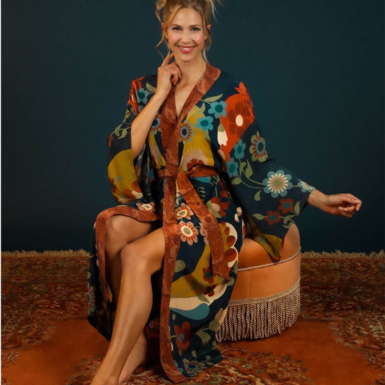 Powder Scandinavia Flora Luxury Kimono Gown