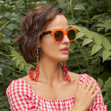 Powder Sunglasses Chain - Block Ruby
