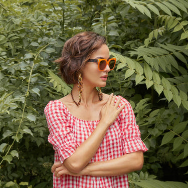 Powder Sunglasses Chain - Wave Tortoiseshell