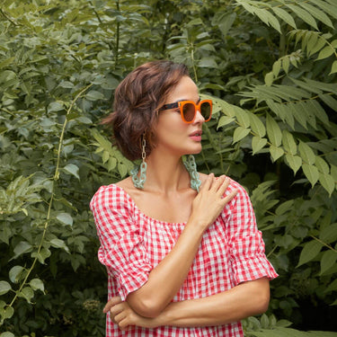 Powder Sunglasses Chain - Block Jade