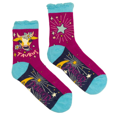 Powder Taurus Zodiac Ankle Socks