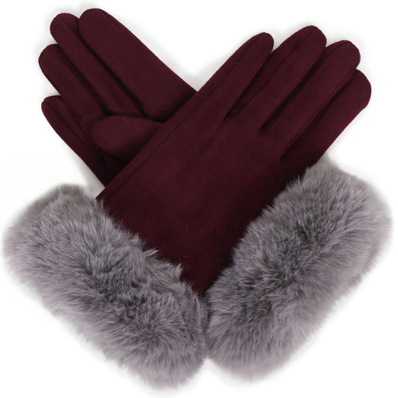 Powder Bettina Gloves - Damson/Slate