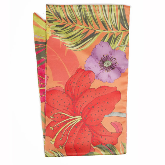 Powder Blooming Jungle Neck Scarf