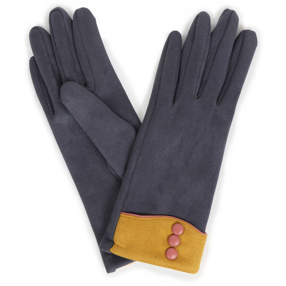 Powder Cassie Gloves - Charcoal CAS12