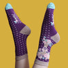 Powder Floral Deer Socks SOC382