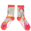Powder Floral Zebra Socks