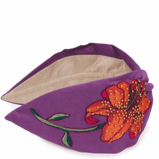 Powder Purple Floral Headband