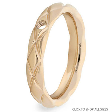 Qudo Aversa Ring Band - Gold