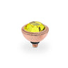 Qudo Fabero 11mm Rose Gold Topper - Citrine