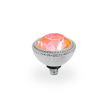 Qudo Fabero 11mm Silver Topper - Orange Glow Delite