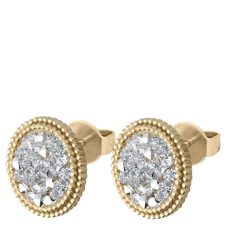 Qudo Fabero Gold Earrings - Comet Argent Light