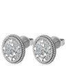 Qudo Fabero Silver Earrings - Comet Argent Light