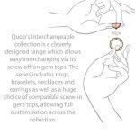 Qudo Tondo Deluxe 13mm Gold Topper - Burgundy Delite