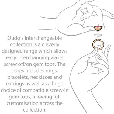 Qudo Sesto 10mm Gold Topper - Jet Black