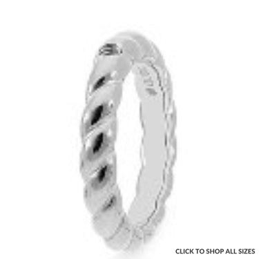 Qudo Lana Ring Band - Silver