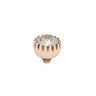 Qudo London 8mm Rose Gold Topper - Light Silk