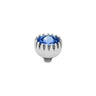 Qudo London 8mm Silver Topper - Sapphire