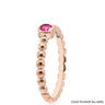 Qudo Matino Deluxe Rose Gold Ring - Rose
