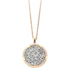 Qudo Tirano Pendant & Long Length Rose Gold Chain - Comet Argent Light