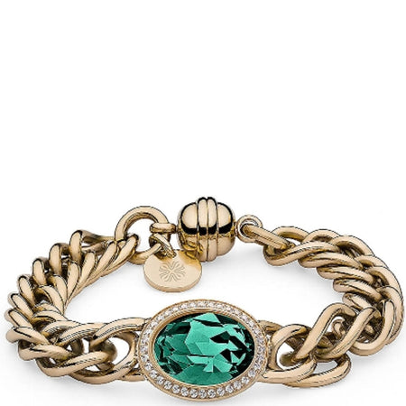 Qudo Tivola Gold Bracelet - Emerald