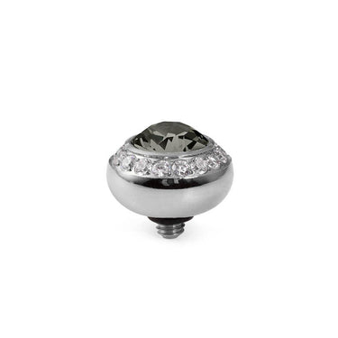 Qudo Tondo Deluxe 10mm Silver Topper - Black Diamond