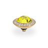 Qudo Tondo Deluxe 13mm Gold Topper - Citrine