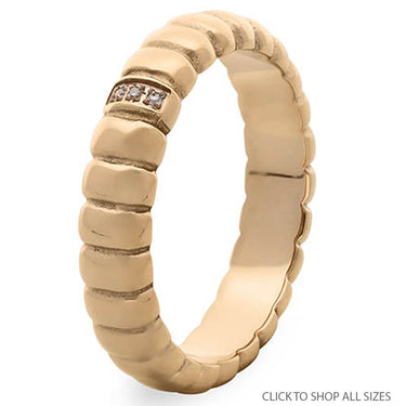 Qudo Vinovo Ring Band - Gold