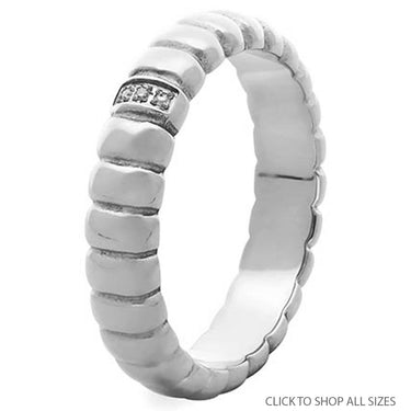 Qudo Vinovo Ring Band - Silver