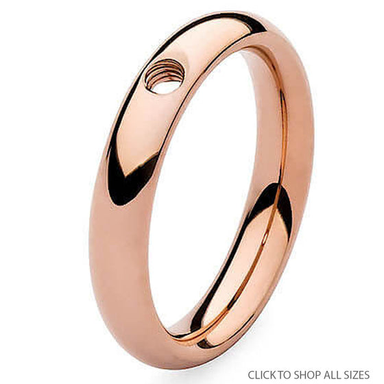 Qudo Classic Thin Ring - Rose Gold