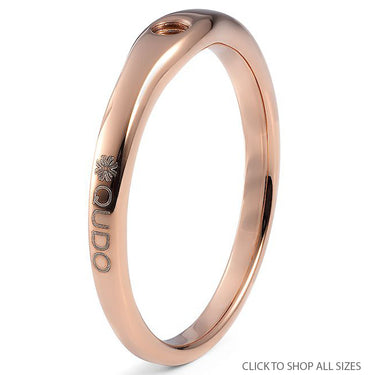 Qudo Extra Thin Ring - Rose Gold