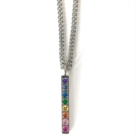 Qudo Rainbow Necklace - Silver