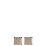 Rebecca Jolie Diamond Dust Boxy Gold Stud Earrings