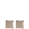 Rebecca Jolie Diamond Dust Boxy Silver Stud Earrings