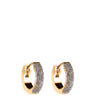Rebecca Jolie Diamond Dust Small Gold Hoop Earrings